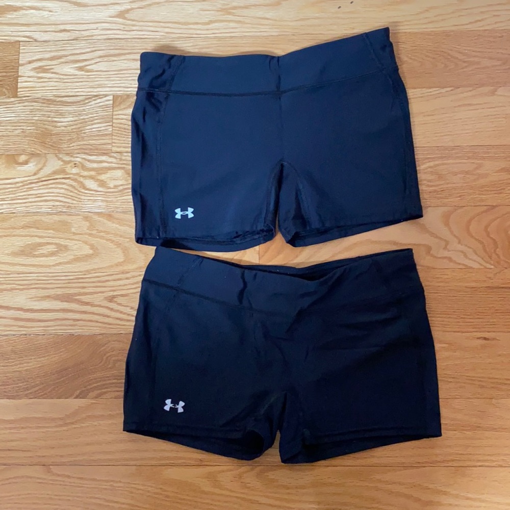 2 pairs of Under Armour compression shorts